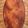 painted wood graining burr yew inset in satinwood